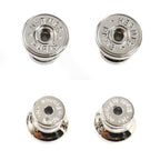 Hermes Metal Mini Pop Earrings Blue Royale