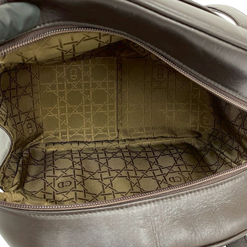 Dior CD Logo Gold Charm Leather Handbag Mini