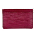 Louis Vuitton Card Case Epi Leather Holder Sample Fuchsia Wine