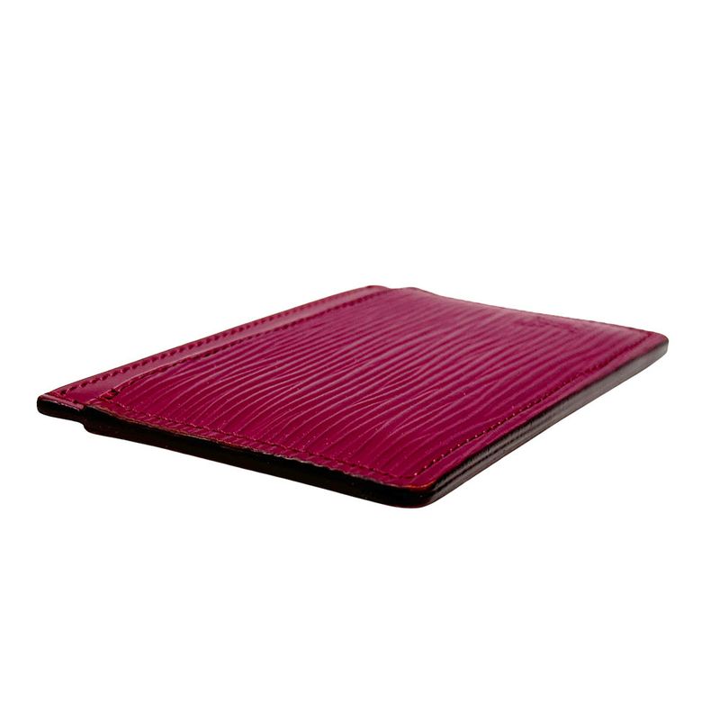 Louis Vuitton Card Case Epi Leather Holder Sample Fuchsia Wine