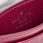 Louis Vuitton Card Case Epi Leather Holder Sample Fuchsia Wine