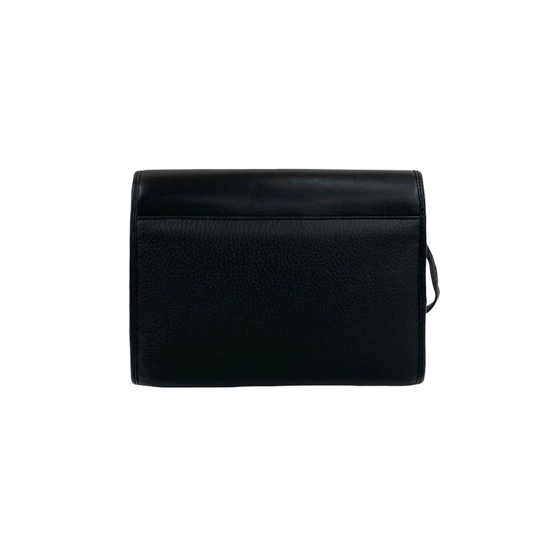 Dior Vintage CD Logo Leather Shoulder Bag