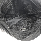 Prada Tessuto Shoulder Bag Black Nylon Leather