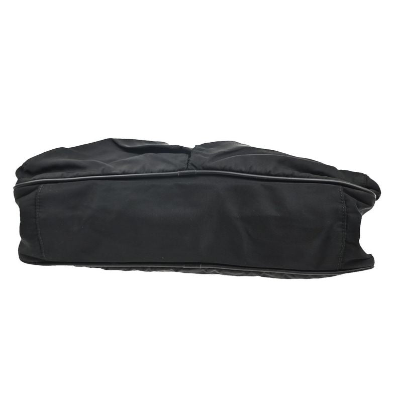 Prada Tessuto Shoulder Bag Black Nylon Leather