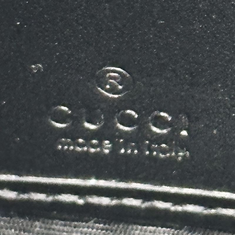 Gucci Wallet Durian Guccissima Leather Black Round