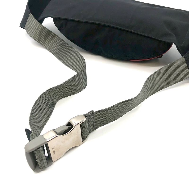 Prada Sports Waist Bag Pouch Nylon Black