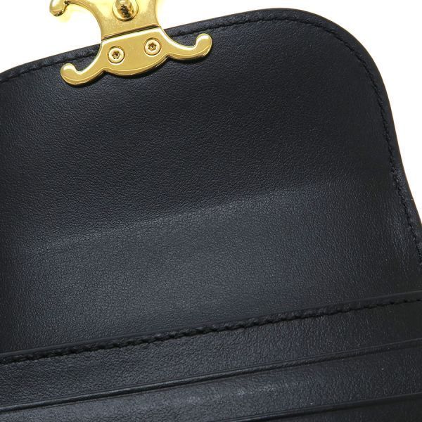Celine Small Flap Wallet Triomphe Shiny