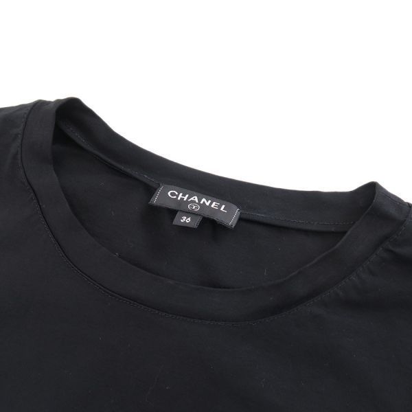 Chanel Top Shirt Cotton Black