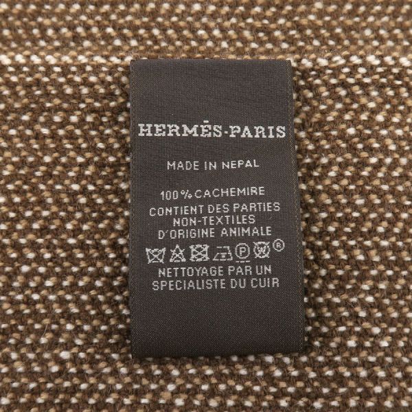 Hermes Scarf Cashmere Brown
