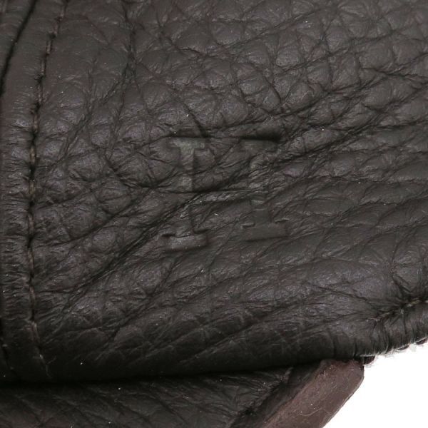 Hermes Leather Cap Cotton Brown