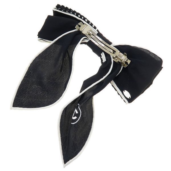 Chanel 23K Barrette Black