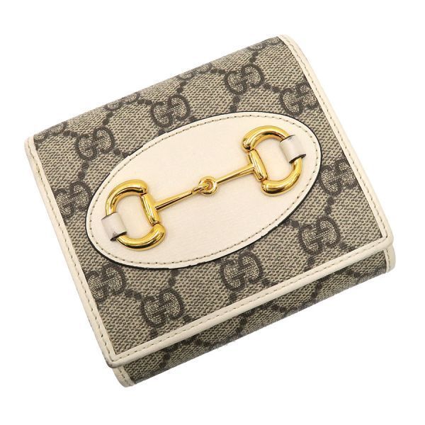 Gucci GG Supreme Horsebit Compact Wallet