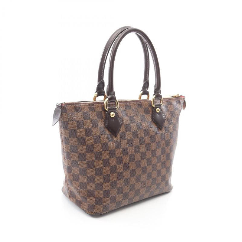 Louis Vuitton Tote Saleya PM Canvas Leather Ebene Brown