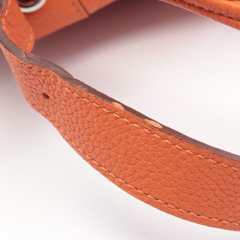 Hermes Shoulder Bag Market PM Orange Leather