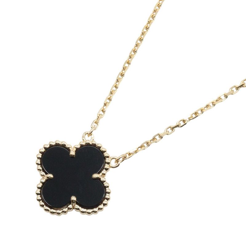 Van Cleef & Arpels Necklace Vintage Alhambra Onyx 38