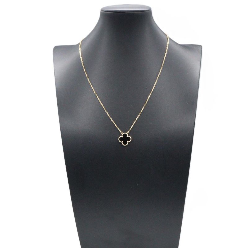 Van Cleef & Arpels Necklace Vintage Alhambra Onyx 38