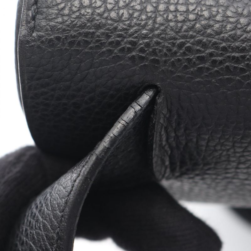 Hermes Shoulder Bag Sac Colorado GM Black Leather Canvas Ado Gm Shoulder Bag