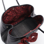 Hermes Tote Garden Twill TPM Black Leather
