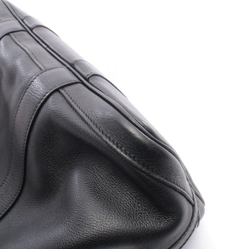 Hermes Tote Garden Twill TPM Black Leather