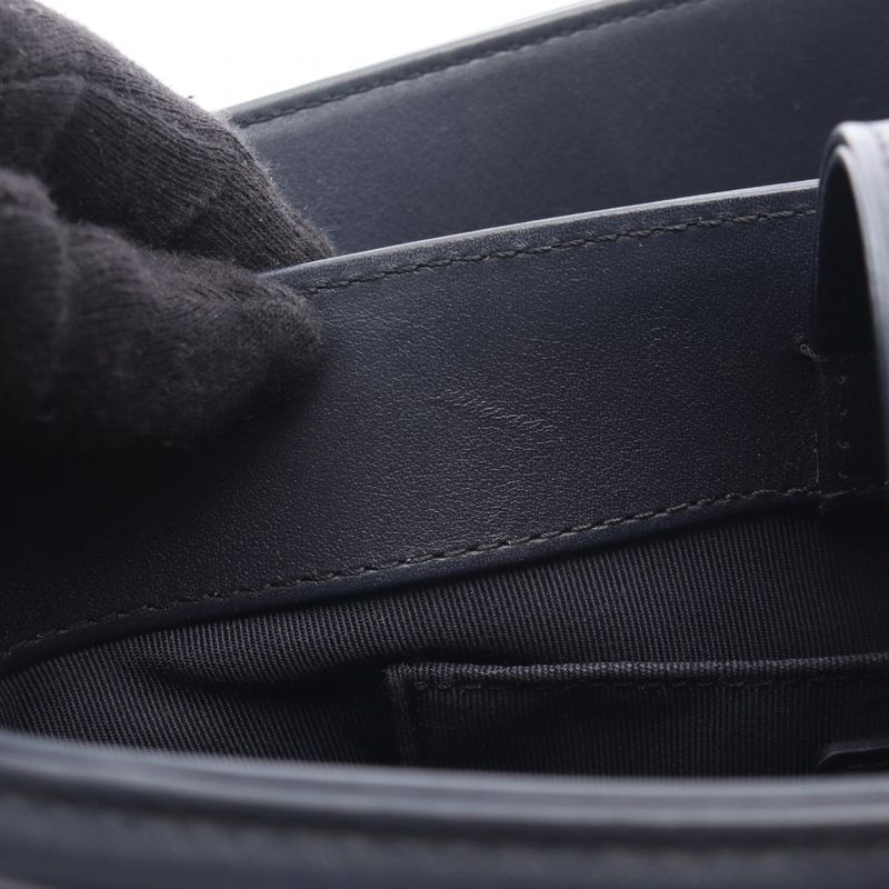 Chanel Shoulder Bag Navy Lambskin