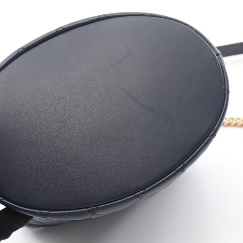 Chanel Shoulder Bag Navy Lambskin
