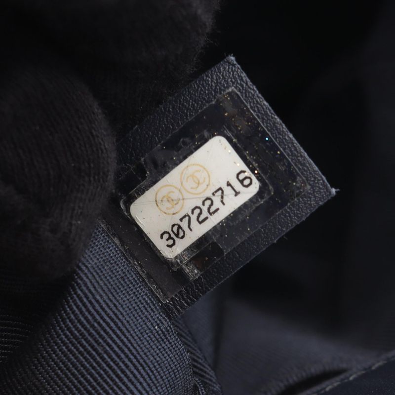 Chanel Shoulder Bag Navy Lambskin