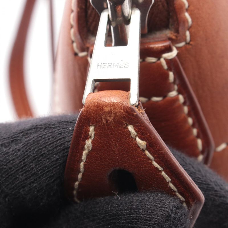 Hermes Handbag Bolide 37 Noisette Leather Noisette Brown