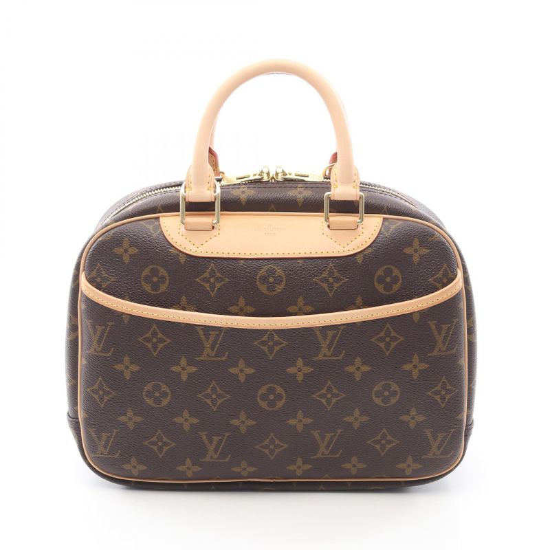 Louis Vuitton Handbag Trouville Canvas Leather