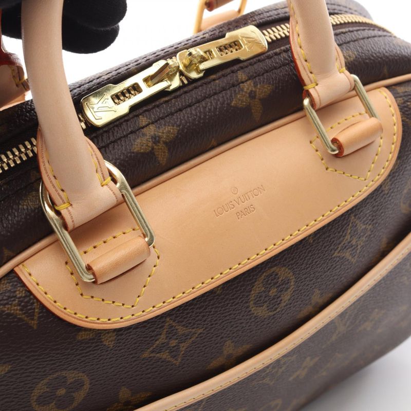 Louis Vuitton Handbag Trouville Canvas Leather