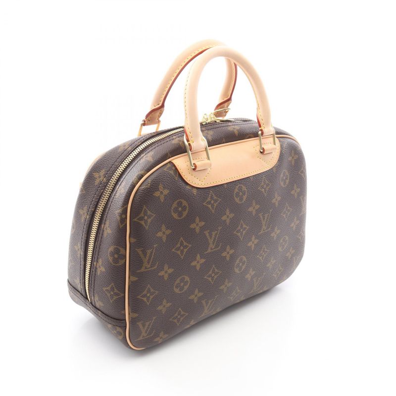 Louis Vuitton Handbag Trouville Canvas Leather