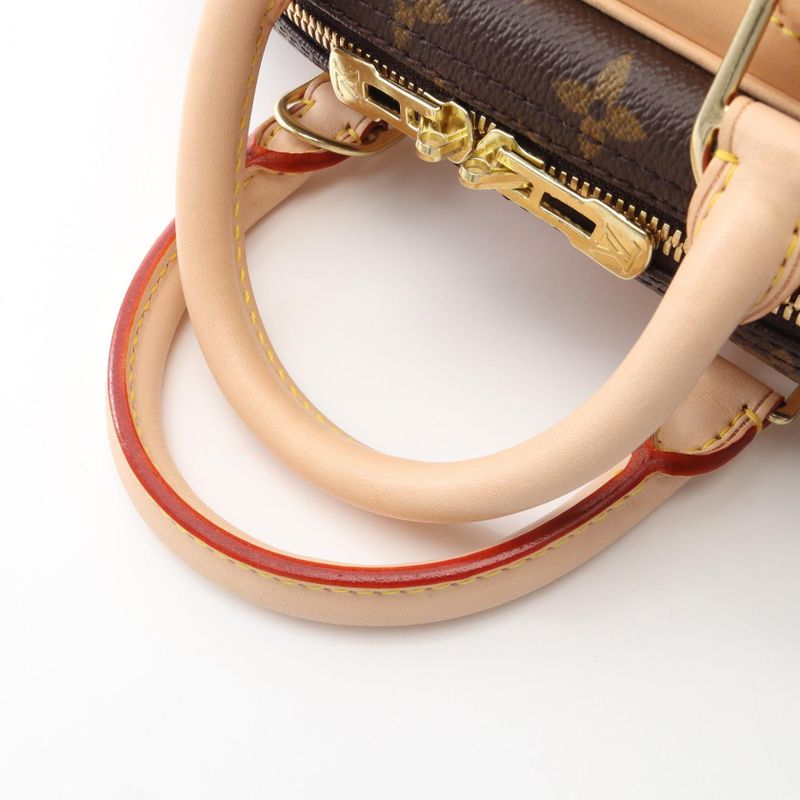 Louis Vuitton Handbag Trouville Canvas Leather