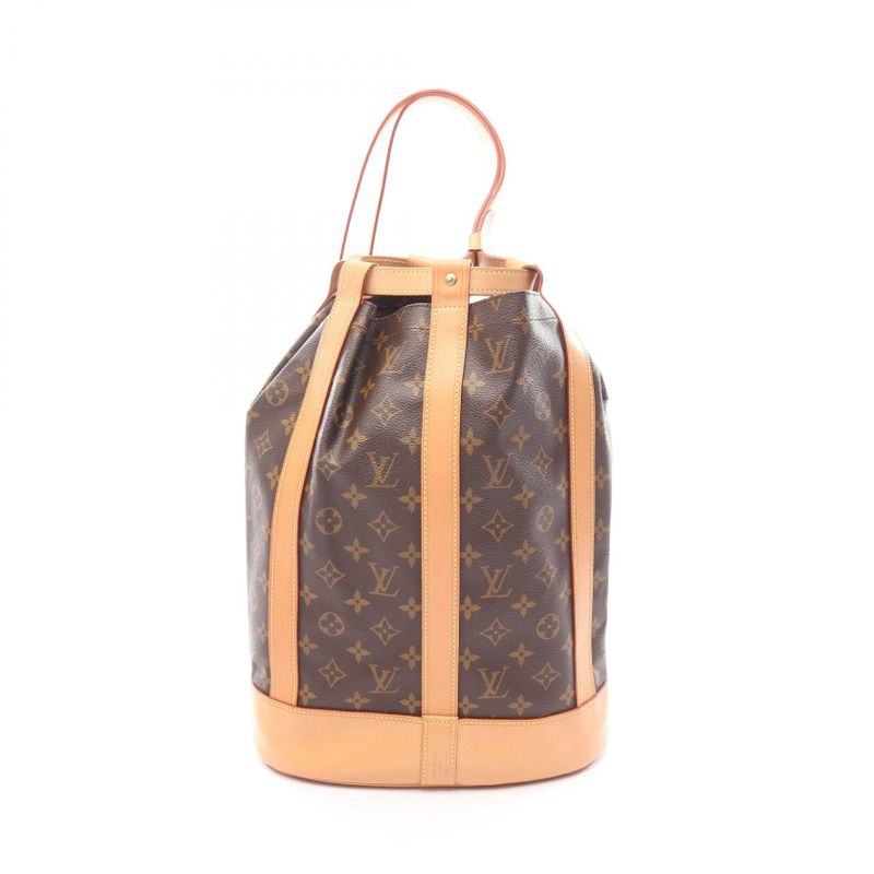 Louis Vuitton Shoulder Bag Randonne PM Canvas Leather