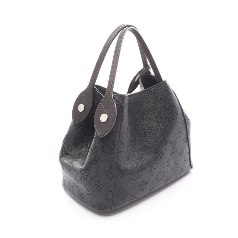 Louis Vuitton Tote Hina PM Noir Black Leather Brown