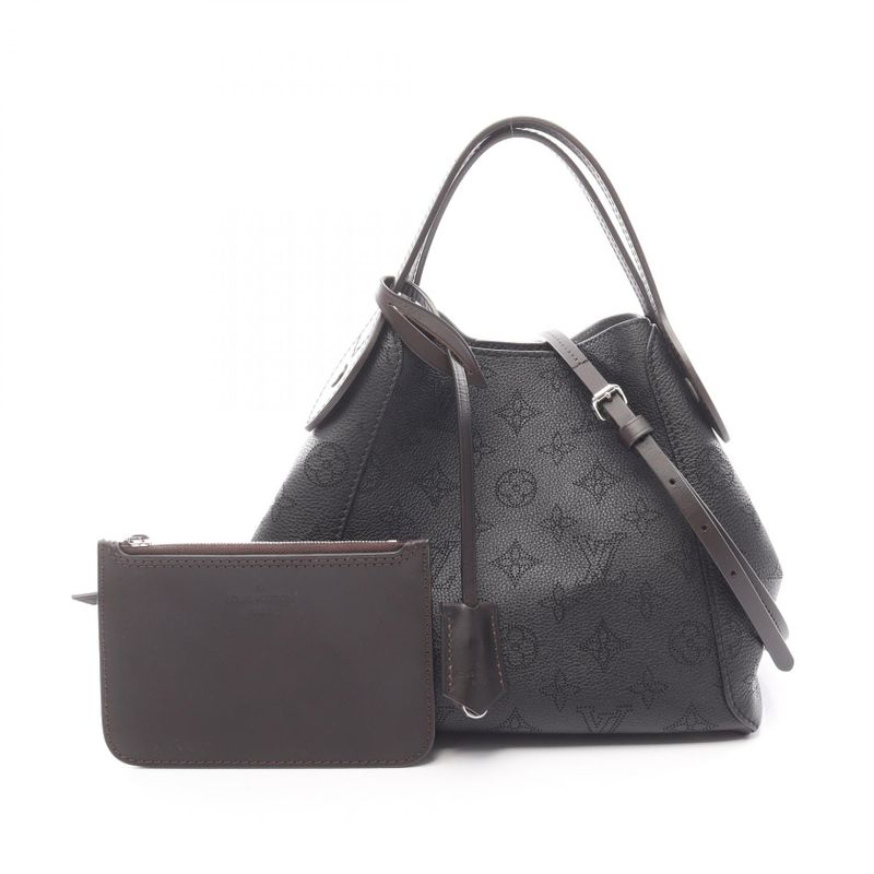 Louis Vuitton Tote Hina PM Noir Black Leather Brown