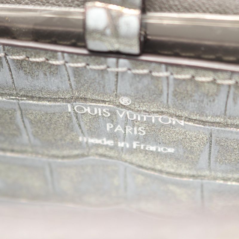 Louis Vuitton Shoulder Bag Twist Mini Blue Silver Leather