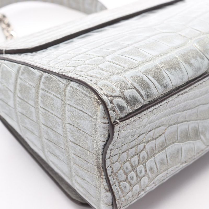Louis Vuitton Shoulder Bag Twist Mini Blue Silver Leather