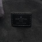 Louis Vuitton Shoulder Bag Tupi Floral Pattern Leather Black Multicolor