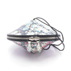 Louis Vuitton Shoulder Bag Tupi Floral Pattern Leather Black Multicolor