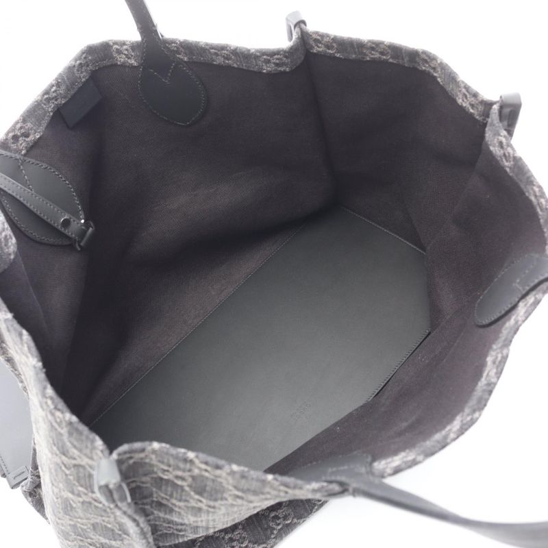Gucci Tote Ophidia Large Denim Black Canvas