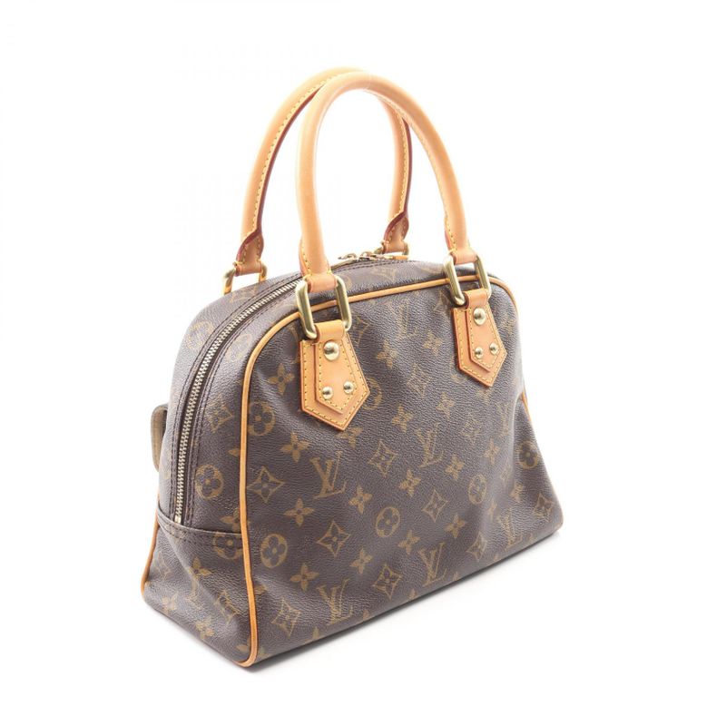 Louis Vuitton Handbag Manhattan PM Canvas Leather