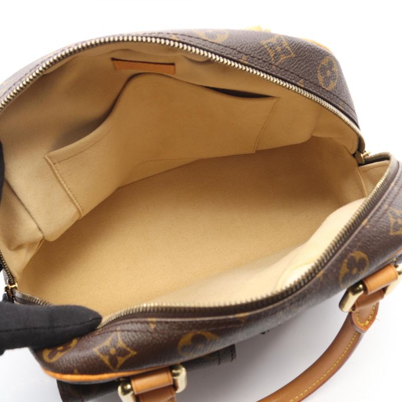 Louis Vuitton Handbag Manhattan PM Canvas Leather