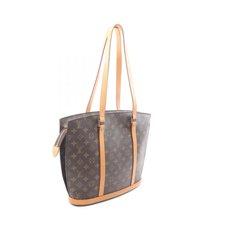 Louis Vuitton Shoulder Bag Babylon Canvas Leather