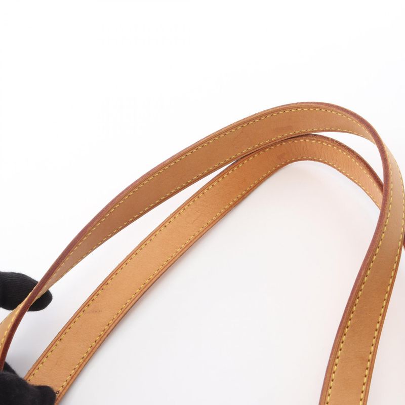 Louis Vuitton Shoulder Bag Babylon Canvas Leather