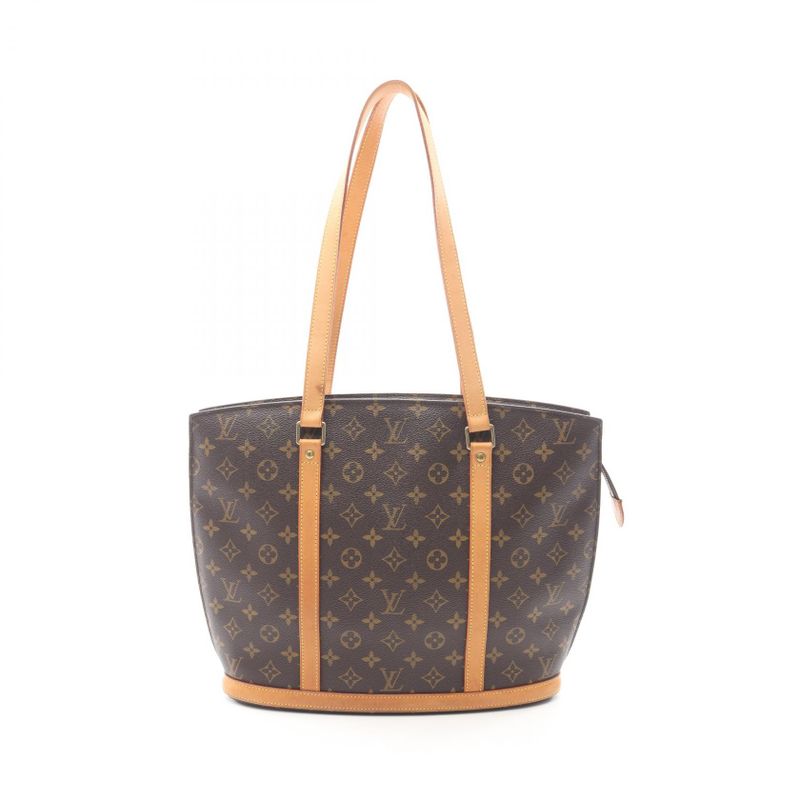 Louis Vuitton Shoulder Bag Babylon Canvas Leather