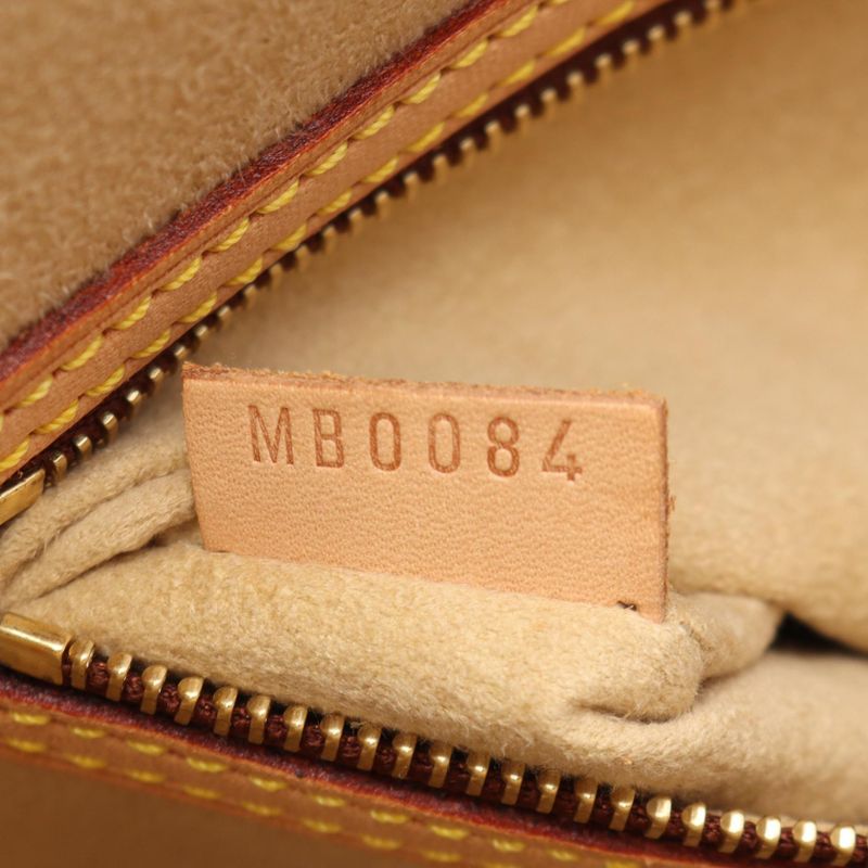 Louis Vuitton Shoulder Bag Babylon Canvas Leather