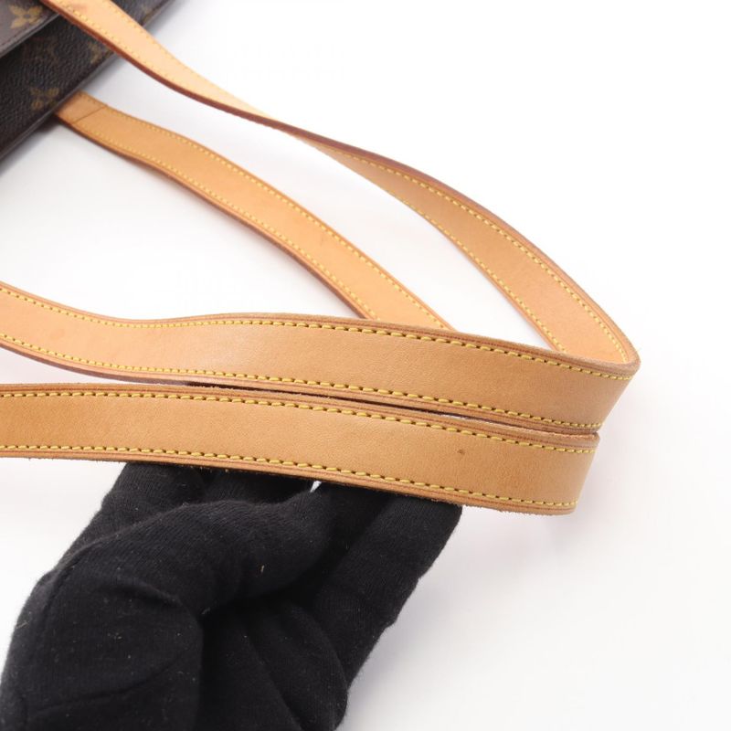 Louis Vuitton Shoulder Bag Babylon Canvas Leather