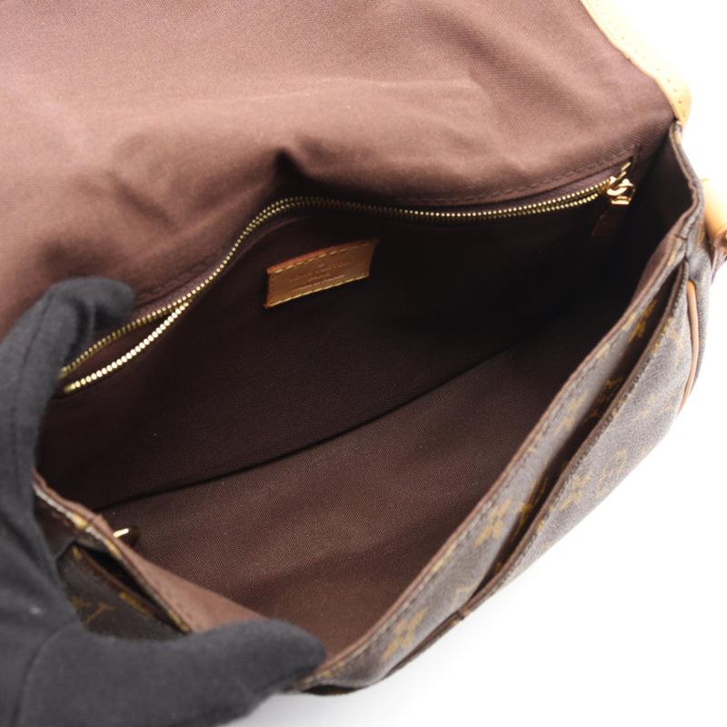 Louis Vuitton Shoulder Bag Menilmontan PM Canvas Leather
