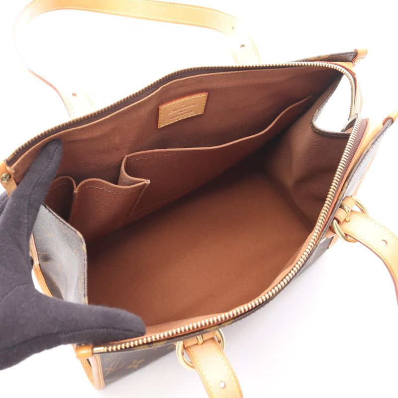 Louis Vuitton Tote Popincourt Canvas Leather
