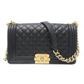 Chanel Shoulder Bag Lambskin Black