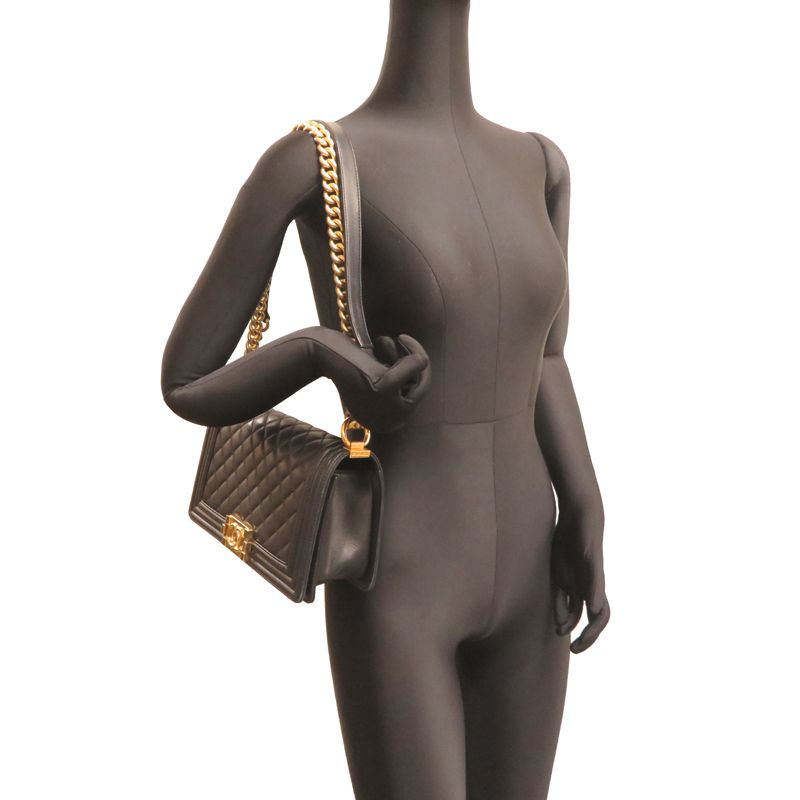 Chanel Shoulder Bag Lambskin Black
